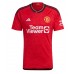 Camisa de Futebol Manchester United Luke Shaw #23 Equipamento Principal 2023-24 Manga Curta